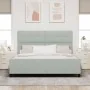 Estructura de Cama Gris Claro 180x200 cm Terciopelo de , Camas y somieres - Ref: Foro24-3344957, Precio: 263,85 €, Descuento: %