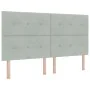 Estructura de Cama Gris Claro 180x200 cm Terciopelo de , Camas y somieres - Ref: Foro24-3344957, Precio: 263,85 €, Descuento: %