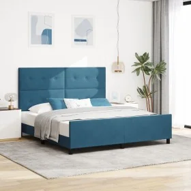 Comprar Cama Azul Oscuro 180x200 cm Terciopelo