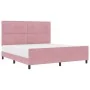 Estructura de cama de terciopelo rosa 180x200 cm by , Beds and slatted bases - Ref: Foro24-3344962, Price: 241,25 €, Discount: %