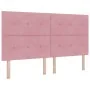 Estructura de cama de terciopelo rosa 180x200 cm by , Beds and slatted bases - Ref: Foro24-3344962, Price: 241,25 €, Discount: %