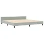Estructura de cama Gris Claro 200x200 cm Terciopelo de , Camas y somieres - Ref: Foro24-3344963, Precio: 271,57 €, Descuento: %