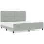 Estructura de cama Gris Claro 200x200 cm Terciopelo de , Camas y somieres - Ref: Foro24-3344963, Precio: 271,57 €, Descuento: %