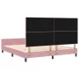 Estructura de cama de terciopelo rosa 180x200 cm by , Beds and slatted bases - Ref: Foro24-3344962, Price: 241,25 €, Discount: %