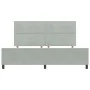 Estructura de cama Gris Claro 200x200 cm Terciopelo de , Camas y somieres - Ref: Foro24-3344963, Precio: 271,57 €, Descuento: %