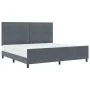 Estructura de Cama Gris Oscuro 200x200 cm Terciopelo by , Beds and slatted bases - Ref: Foro24-3344964, Price: 271,65 €, Disc...