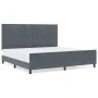 Estructura de Cama Gris Oscuro 200x200 cm Terciopelo by , Beds and slatted bases - Ref: Foro24-3344964, Price: 271,65 €, Disc...