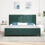 Estructura de cama Verde Oscuro 200x200 cm Terciopelo | Foro24.es | Tu tienda online para hogar, jardín y más Foro24.es