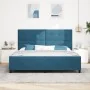 Cama Azul Oscuro 200x200 cm Terciopelo by , Beds and slatted bases - Ref: Foro24-3344967, Price: 275,48 €, Discount: %