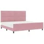 Estructura de Cama Rosa 200x200 cm Terciopelo de , Camas y somieres - Ref: Foro24-3344968, Precio: 256,10 €, Descuento: %