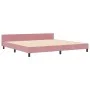 Estructura de Cama Rosa 200x200 cm Terciopelo de , Camas y somieres - Ref: Foro24-3344968, Precio: 256,10 €, Descuento: %