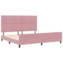 Estructura de Cama Rosa 200x200 cm Terciopelo de , Camas y somieres - Ref: Foro24-3344968, Precio: 256,10 €, Descuento: %