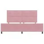 Estructura de Cama Rosa 200x200 cm Terciopelo de , Camas y somieres - Ref: Foro24-3344968, Precio: 256,10 €, Descuento: %