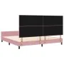 Estructura de Cama Rosa 200x200 cm Terciopelo de , Camas y somieres - Ref: Foro24-3344968, Precio: 256,10 €, Descuento: %