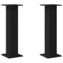 Soporte para plantas 2 piezas Negro Roble 30x30x95 cm Madera elaborada de , Soportes para macetas - Ref: Foro24-3345110, Prec...
