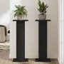 Soporte para plantas 2 pcs Negro Roble 30x30x80 cm Madera elaborada de , Soportes para macetas - Ref: Foro24-3345111, Precio:...