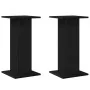 Soportes para altavoces 2 pcs Roble Negro 30x30x60 cm Madera elaborada de , Armarios roperos - Ref: Foro24-3345112, Precio: 5...