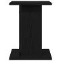 Soporte para Plantas 2 piezas Madera de Roble Negra 30x30x40 cm Madera Ingenierizada de , Soportes para macetas - Ref: Foro24...