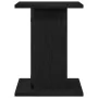 Soporte para Plantas 2 piezas Madera de Roble Negra 30x30x40 cm Madera Ingenierizada de , Soportes para macetas - Ref: Foro24...