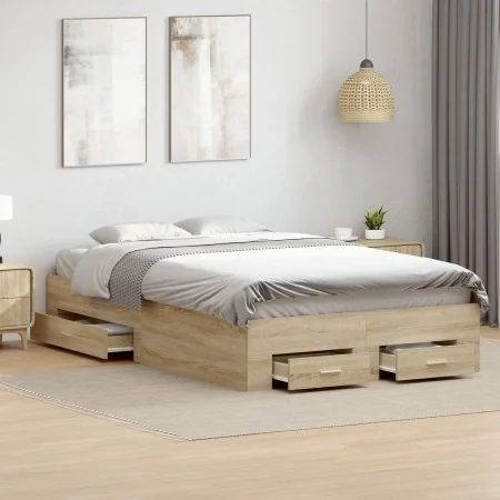 Estructura de cama sin colchón con cajones Doble de madera engineered | Foro24.es | Tu tienda online para hogar, jardín y más Foro24.es