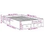 Estructura de cama sin colchón con cajones Doble de madera engineered | Foro24.es | Tu tienda online para hogar, jardín y más Foro24.es