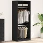 Armario Negro Roble 80x50x200 cm Madera Elaborada de , Armarios roperos - Ref: Foro24-3345119, Precio: 162,38 €, Descuento: %