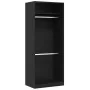 Armario Negro Roble 80x50x200 cm Madera Elaborada de , Armarios roperos - Ref: Foro24-3345119, Precio: 162,38 €, Descuento: %