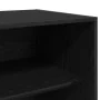 Armario Negro Roble 80x50x200 cm Madera Elaborada de , Armarios roperos - Ref: Foro24-3345119, Precio: 162,38 €, Descuento: %