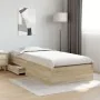 Estructura de Cama Sonoma Roble 90x190 cm Madera Elaborada | Foro24.es | Tu tienda online para hogar, jardín y más Foro24.es