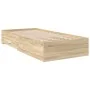 Estructura de Cama Sonoma Roble 90x190 cm Madera Elaborada | Foro24.es | Tu tienda online para hogar, jardín y más Foro24.es