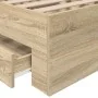 Estructura de Cama Sonoma Roble 90x190 cm Madera Elaborada | Foro24.es | Tu tienda online para hogar, jardín y más Foro24.es