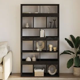 Soporte para Plantas Madera Ingenierizada Negra