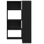 Armario Esquinero Negro Roble 140x30x140 cm Madera Elaborada de , Librerías y estanterías - Ref: Foro24-3345124, Precio: 194,...