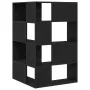 Armario Esquinero Negro Roble 140x30x140 cm Madera Elaborada de , Librerías y estanterías - Ref: Foro24-3345124, Precio: 194,...
