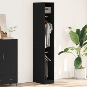 Armario Negro Roble 30x50x200 cm Madera elaborada von , Kleiderschränke - Ref: Foro24-3345126, Preis: 132,93 €, Rabatt: %