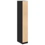 Armario Negro Roble 30x50x200 cm Madera elaborada de , Armarios roperos - Ref: Foro24-3345126, Precio: 132,87 €, Descuento: %