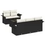 Set de Sofá de Jardín de 6 Piezas con Cojines Negro Poliratán | Foro24.es | Tu tienda online para hogar, jardín y más Foro24.es