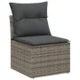 Conjunto de Sofás de Jardín Set de 6 Gris Rattan, Poliéster | Foro24.es | Tu tienda online para hogar, jardín y más Foro24.es