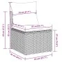 Conjunto de Sofás de Jardín Set de 6 Gris Rattan, Poliéster | Foro24.es | Tu tienda online para hogar, jardín y más Foro24.es