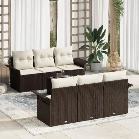 Conjunto de Sofá de Jardín de 7 Piezas con