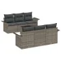Juego de sofá de jardín de 7 piezas con cojines Gris Poliratán by , Outdoor sofas - Ref: Foro24-3345249, Price: 481,99 €, Dis...