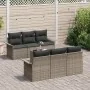 Juego de sofá de jardín de 7 piezas con cojines Gris Poliratán by , Outdoor sofas - Ref: Foro24-3345249, Price: 481,99 €, Dis...