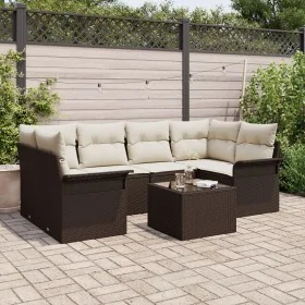 Conjunto de Sofá de Jardín de 7 Piezas con
