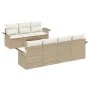 Conjunto de Sofá de Jardín de 8 Piezas con Cojines Beige Ratán Polipropileno by , Outdoor sofas - Ref: Foro24-3345271, Price:...