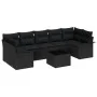 Juego de sofá de jardín de 8 piezas con cojines Ratán negro de polietileno von , Outdoor-Sofas - Ref: Foro24-3345283, Preis: ...