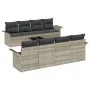 Conjunto de Sofás de Jardín de 9 Piezas con Cojines Gris Claro Ratán de Polietileno by , Outdoor sofas - Ref: Foro24-3345292,...