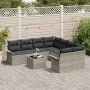 Juego de Sofá de Jardín de 9 Piezas con Cojines Gris Claro de Ratán Sintético by , Outdoor sofas - Ref: Foro24-3345302, Price...