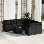 Set de Sofás de Jardín de 9 Piezas con Cojines Negro Poliratán | Foro24.es | Tu tienda online para hogar, jardín y más Foro24.es