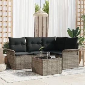 Conjunto de Sofá de Jardín de 4 Piezas con