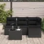 Conjunto de Sofá de Jardín de 5 Piezas con Cojines Beige Poliratán | Foro24.es | Tu tienda online para hogar, jardín y más Foro24.es